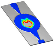 熱気泡マイクロポンプのFLOW-3Dシミュレーション