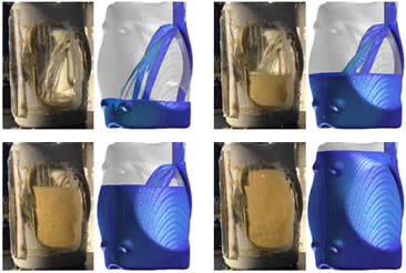 ボトル充填実験と空気連衡モデルの比較 提供：Procter & Gamble Company.