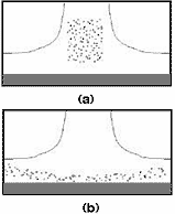 図3:粒子の初期分布が不規則であることを除いて図2 B-Cと同様