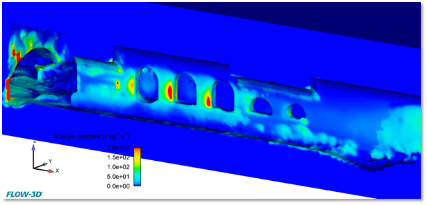 図12.構造に関する結果の後処理(散逸エネルギー)