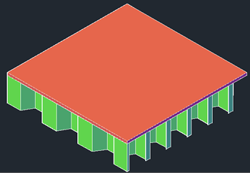 図1.6:FLOW-3DシミュレーションにおけるHMPSの路面舗装